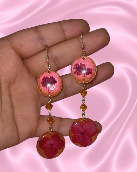 Hydrangea Sunrise Earrings