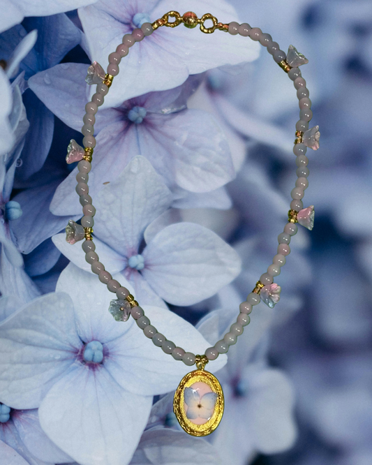 Hydrangea Kisses Locket