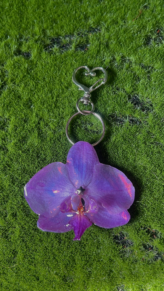 Starlet Real Orchid Purse Charm