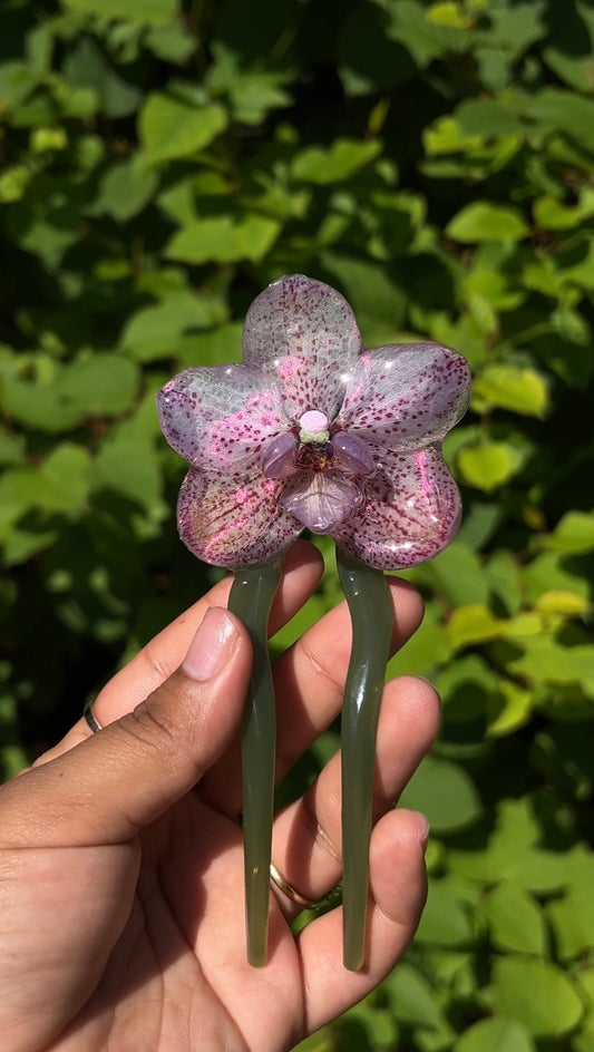 Fairy Angel Real Orchid Hair Pin (Med)