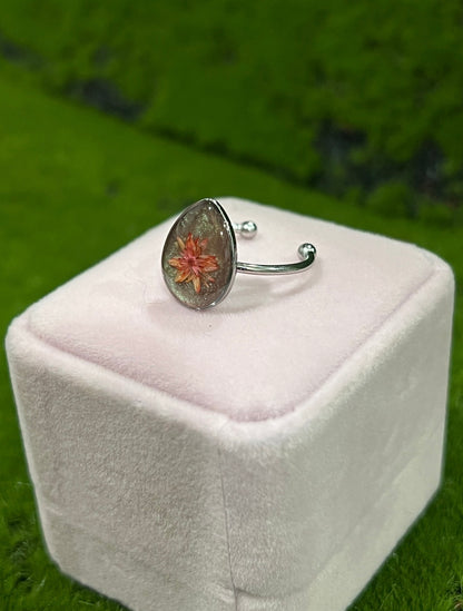 Free Soul Real Flower Ring
