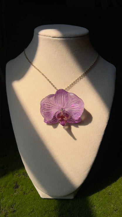 Lineage Real Orchid Necklace