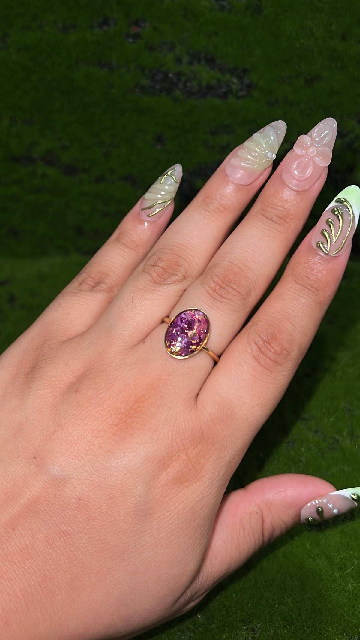 Fairy Petals 2 Real Flower Ring