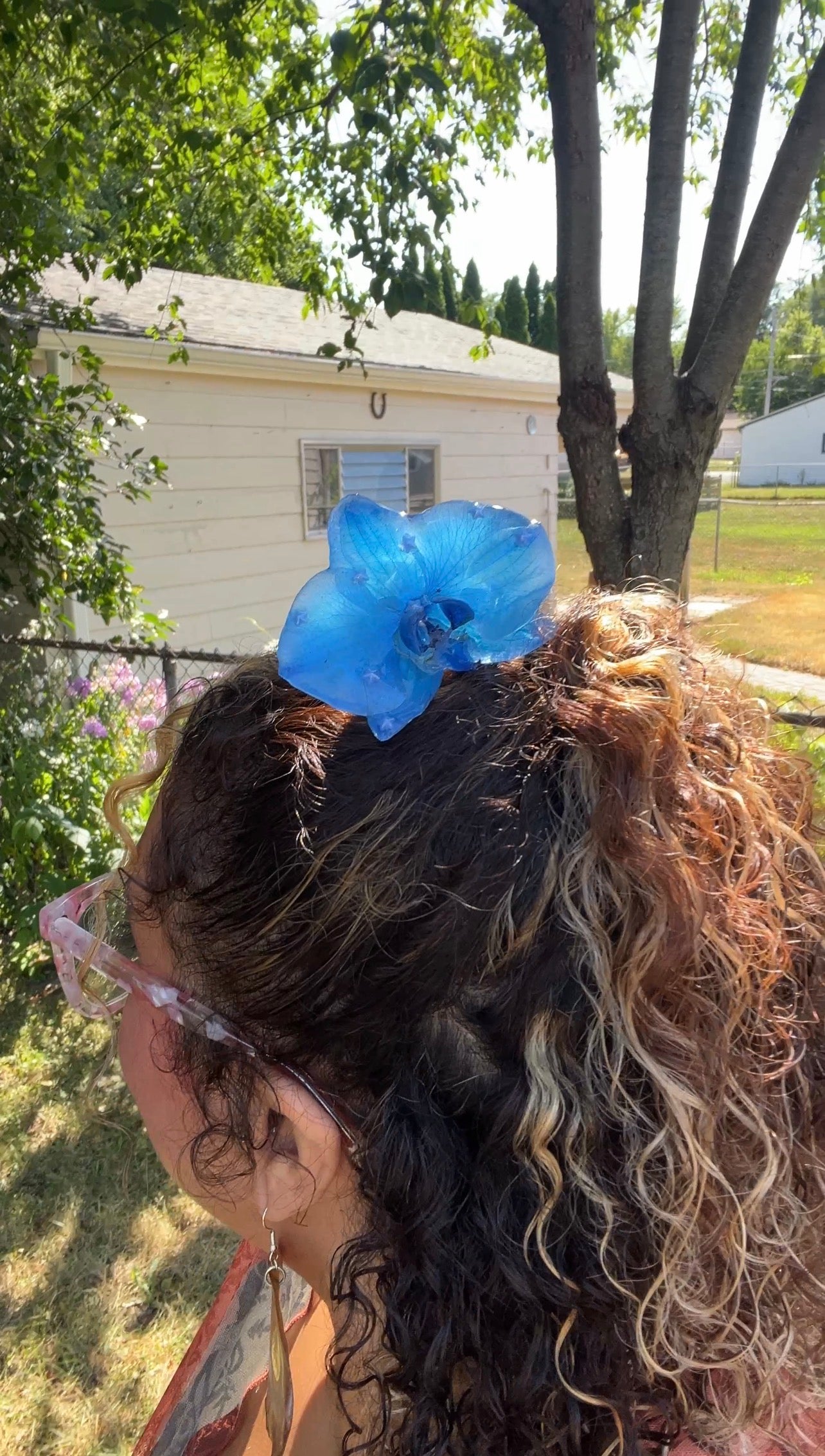 Ethereal Skies Real Orchid Hair Pin (Lg)