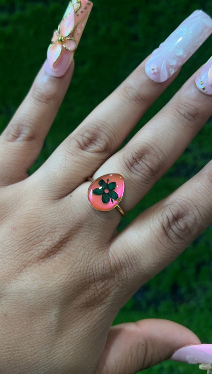 Enchanted Garden Real Flower Ring