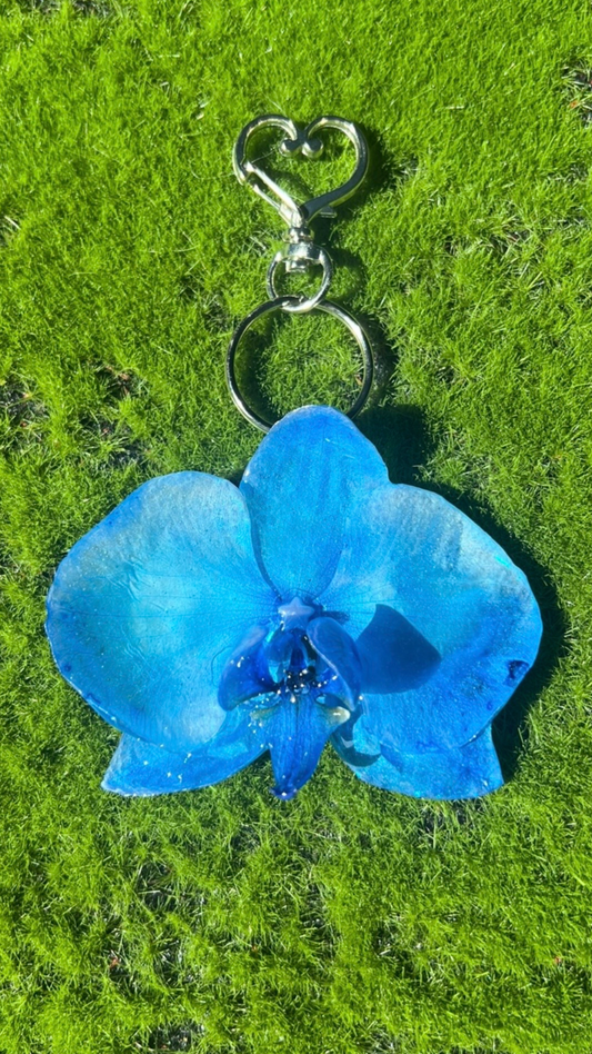 Ice Queen Real Orchid Purse Charm