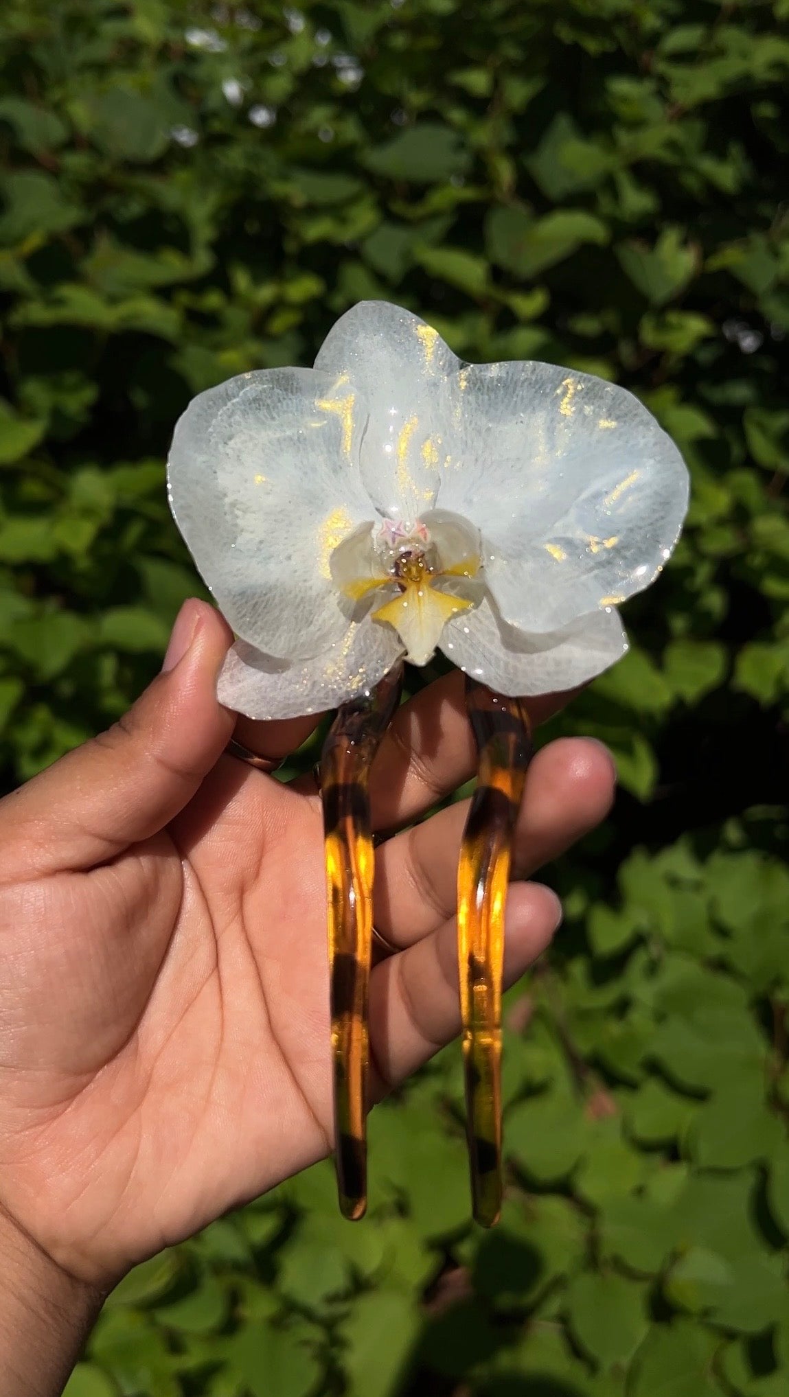 Sun ray Real Orchid Pin (Lg)