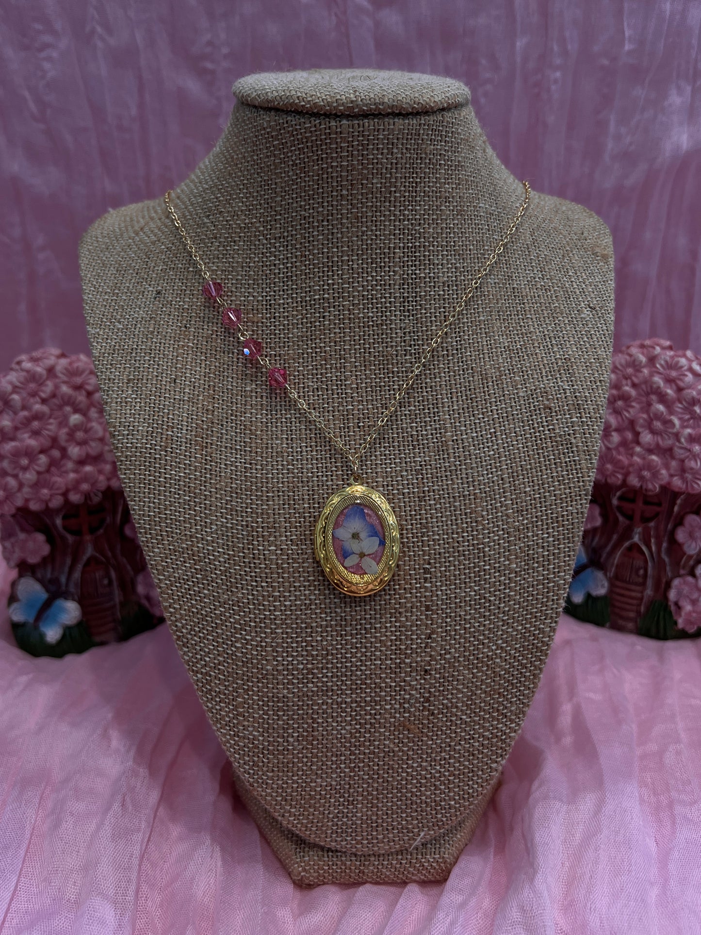 Hydrangea Girl Locket
