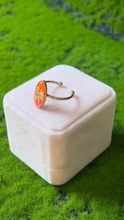 Sweet Blossom Real Flower Ring