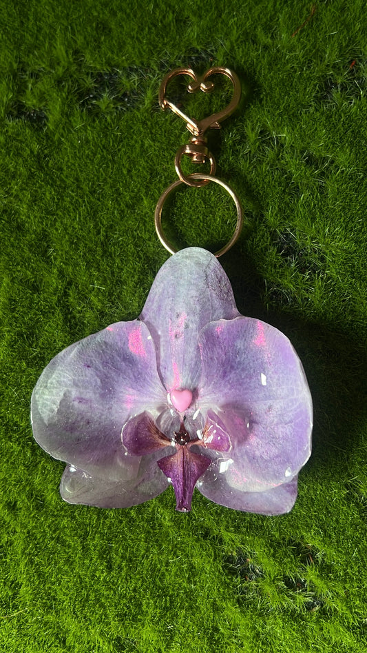Love Spell Real Orchid Purse Charm