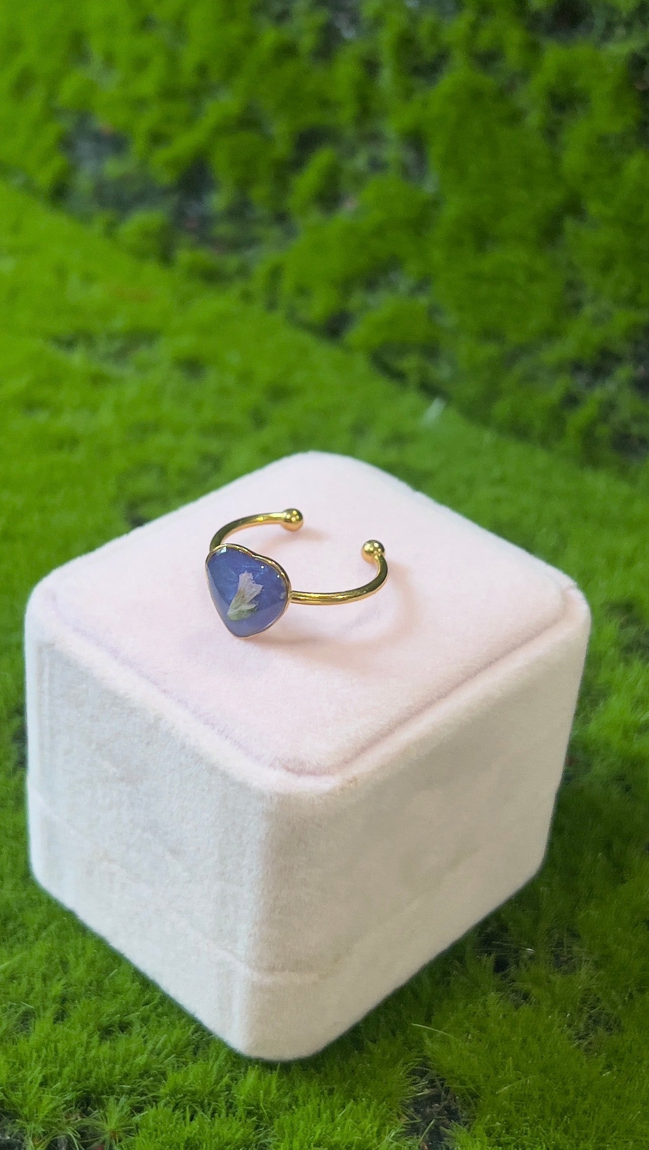 Ballerina Star Show Real Flower Ring