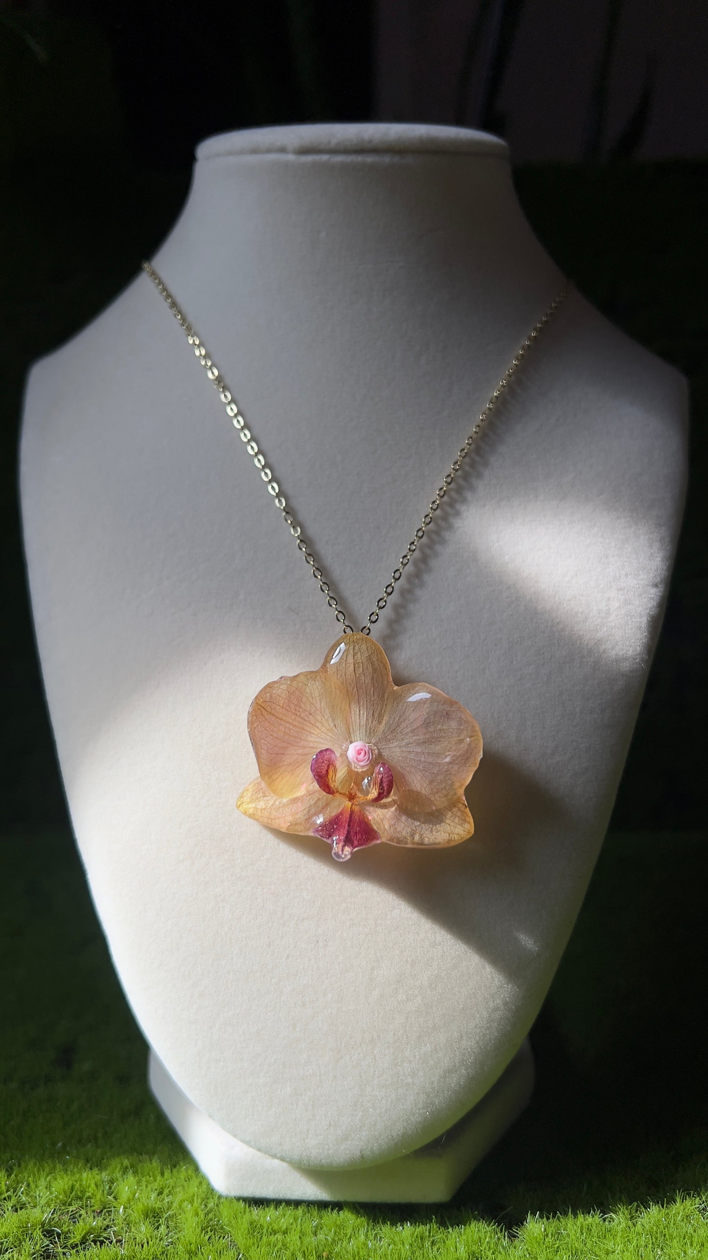 Sun Kissed Real Orchid Orchid Necklace