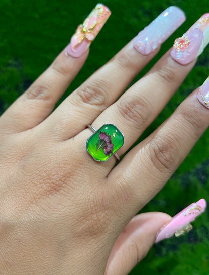 Garden Bouquet Real Flower Ring