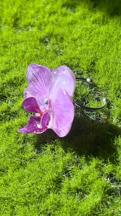 Uva Bombon Real Orchid Ring