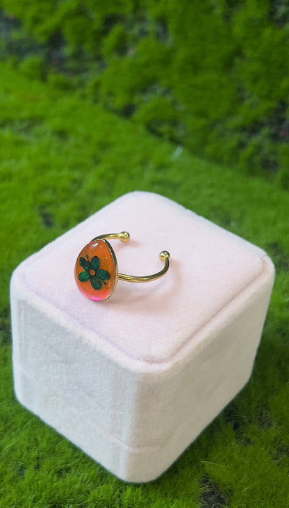 Enchanted Garden Real Flower Ring