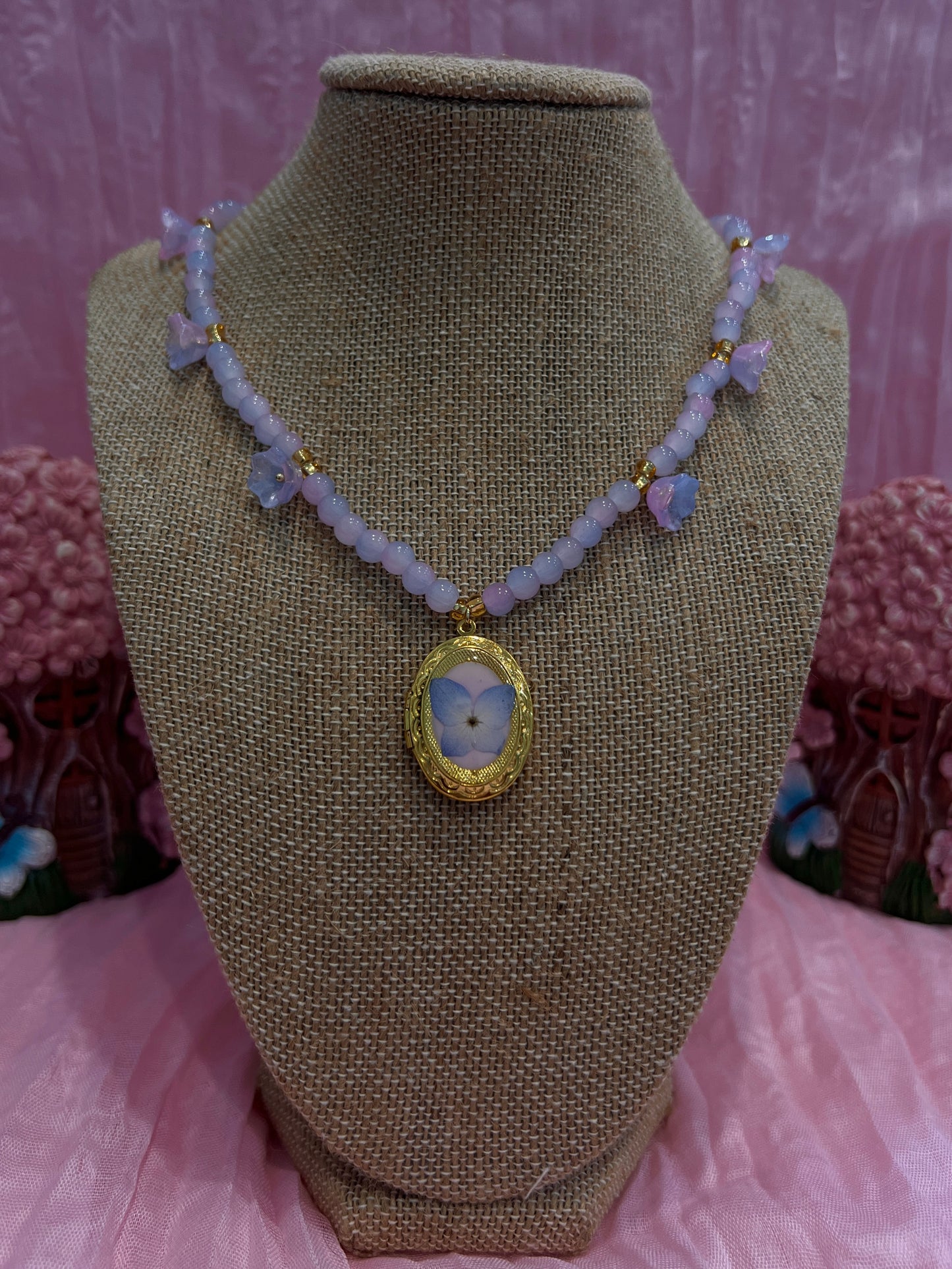 Hydrangea Kisses Locket
