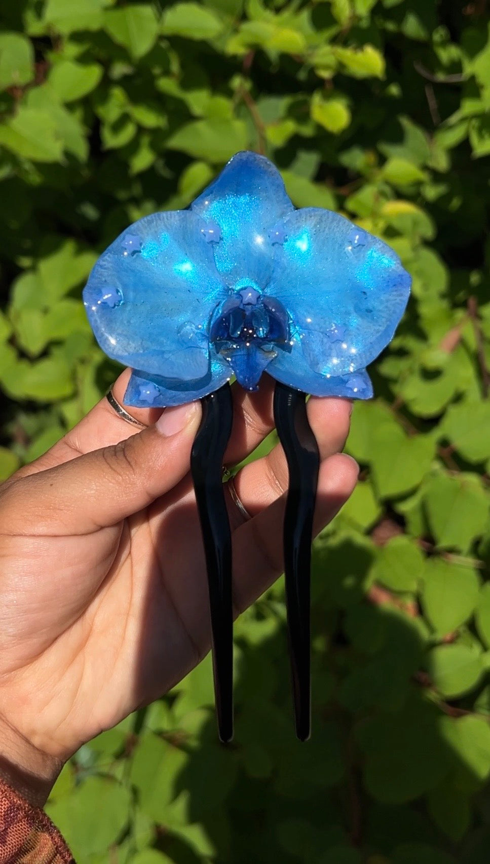 Ethereal Skies Real Orchid Hair Pin (Lg)