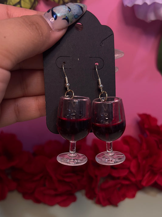 Wine Glass Earrings