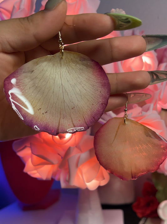 Rose Petal Earrings
