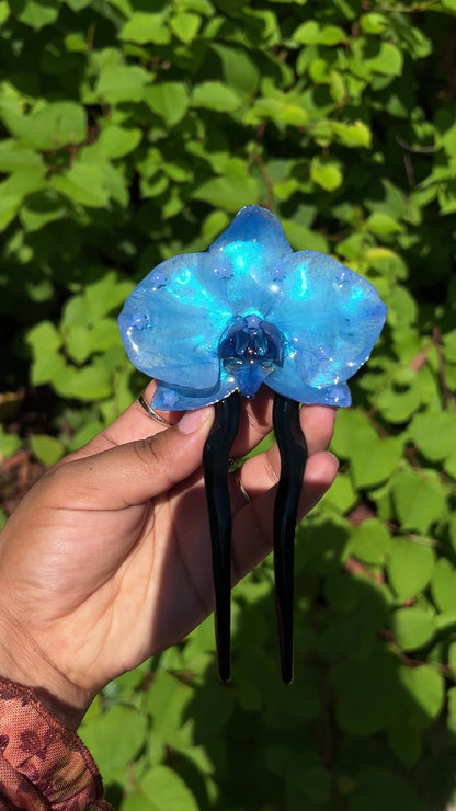 Ethereal Skies Real Orchid Hair Pin (Lg)