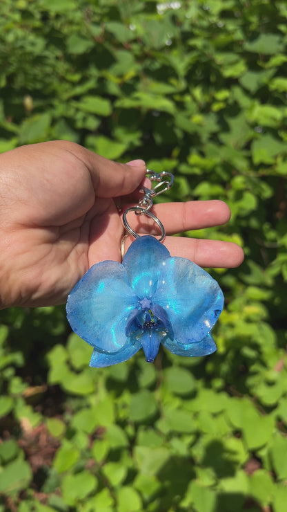 Ice Queen Real Orchid Purse Charm