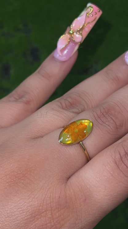 Tropical Gurl Real Flower Ring