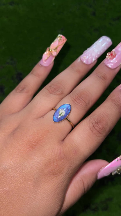 Flower Sky Real Flower Ring