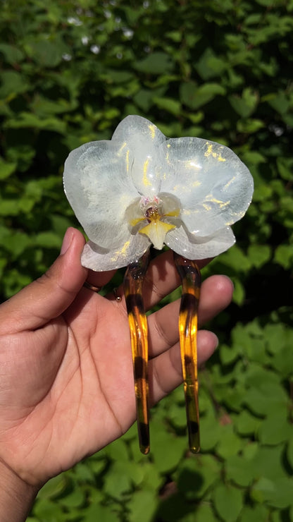 Sun ray Real Orchid Pin (Lg)