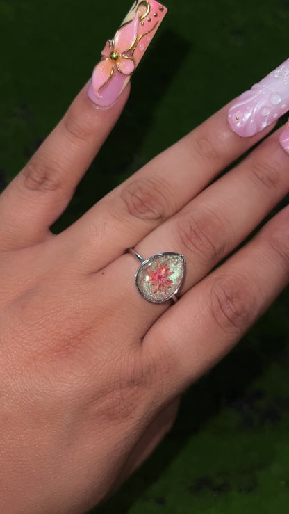 Free Soul Real Flower Ring