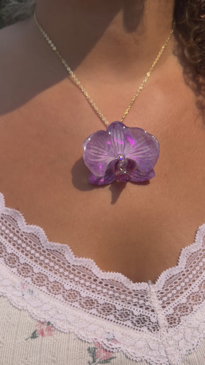 Lineage Real Orchid Necklace