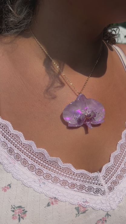 Glow Girl! Real Orchid Necklace