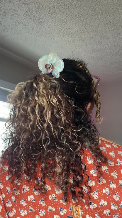 Sea Moss Real Orchid Hair Pin