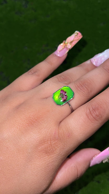 Garden Bouquet Real Flower Ring