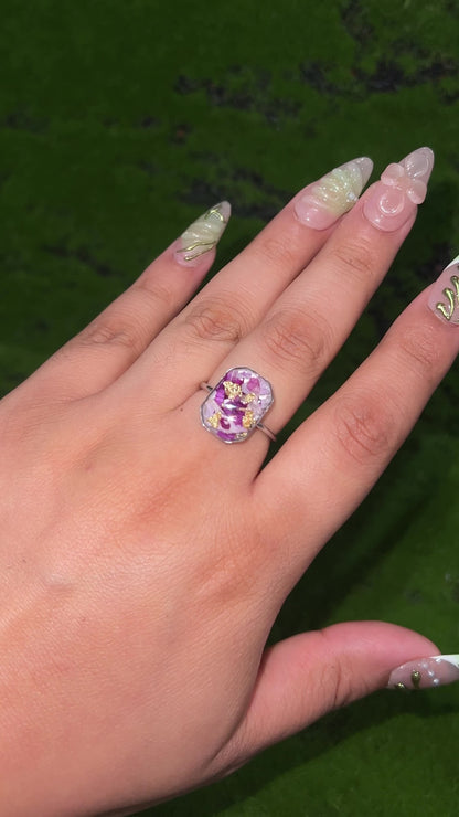 Fairy Petal Real Flower Ring