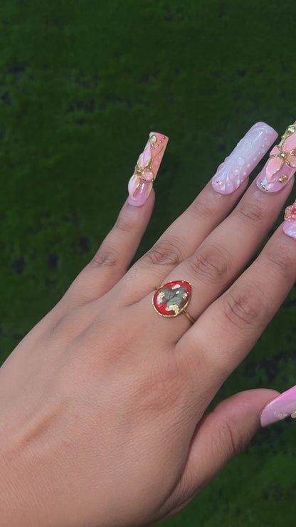Plant Lover Real Leaf Ring