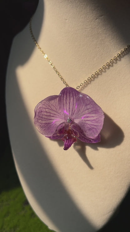 Lineage Real Orchid Necklace