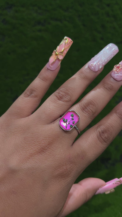 Pretty Jolly Real Flower Ring