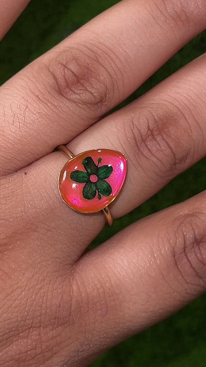 Enchanted Garden Real Flower Ring