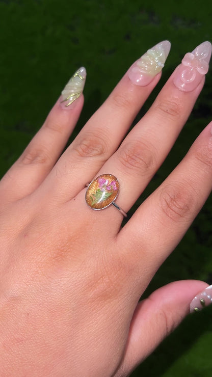 Fall Real Flower Ring
