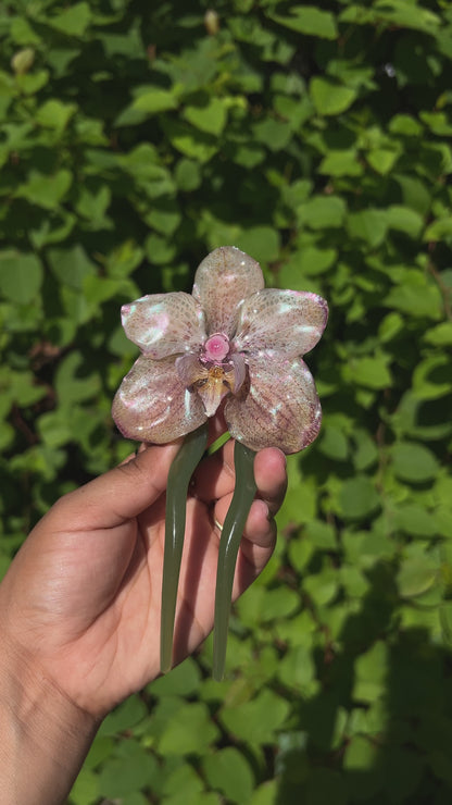 Flora Real Orchid Hair Pin (Lg)