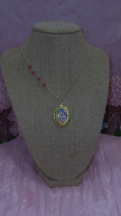 Hydrangea Girl Locket