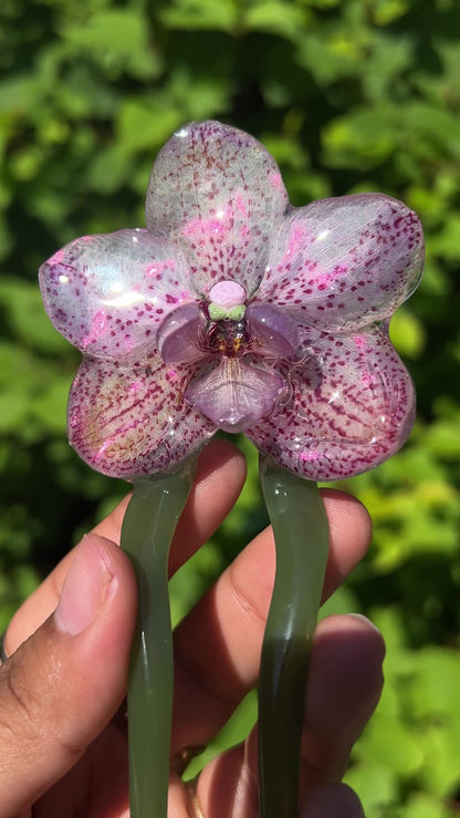 Fairy Angel Real Orchid Hair Pin (Med)